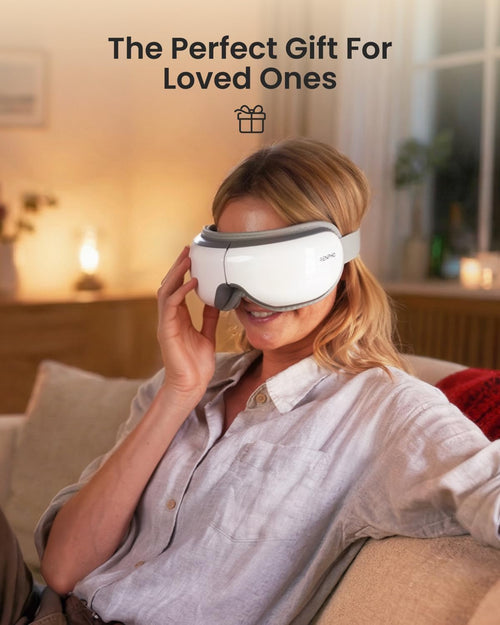 RENPHO Fathers Day Dad Gifts, Eye Massager with Heat, FSA Eligible HSA, Eye Mask for Migraine Relief, Birthday Gift for Men Women Mom Husband, Sleep Mask for Reduce Strain and Dry Eyes, Eyeris 1