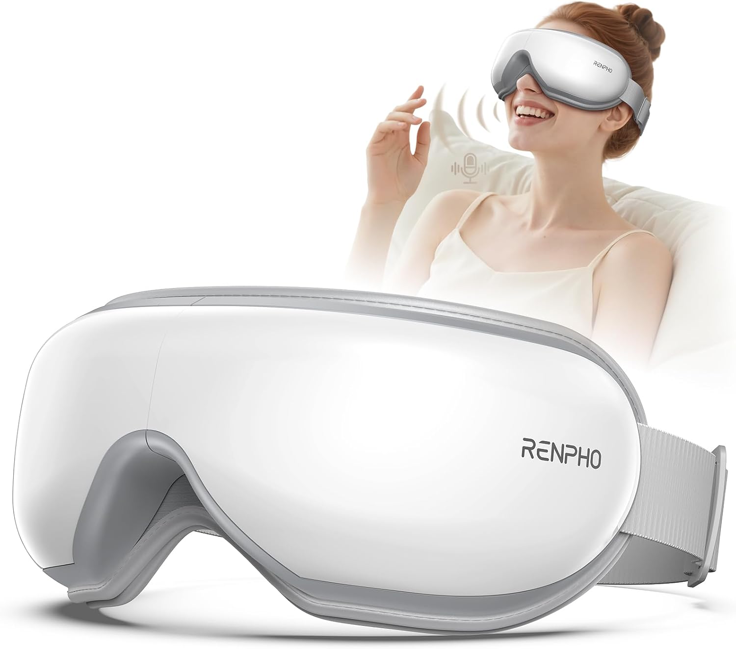 RENPHO Fathers Day Dad Gifts, Eye Massager with Heat, FSA Eligible HSA, Eye Mask for Migraine Relief, Birthday Gift for Men Women Mom Husband, Sleep Mask for Reduce Strain and Dry Eyes, Eyeris 1