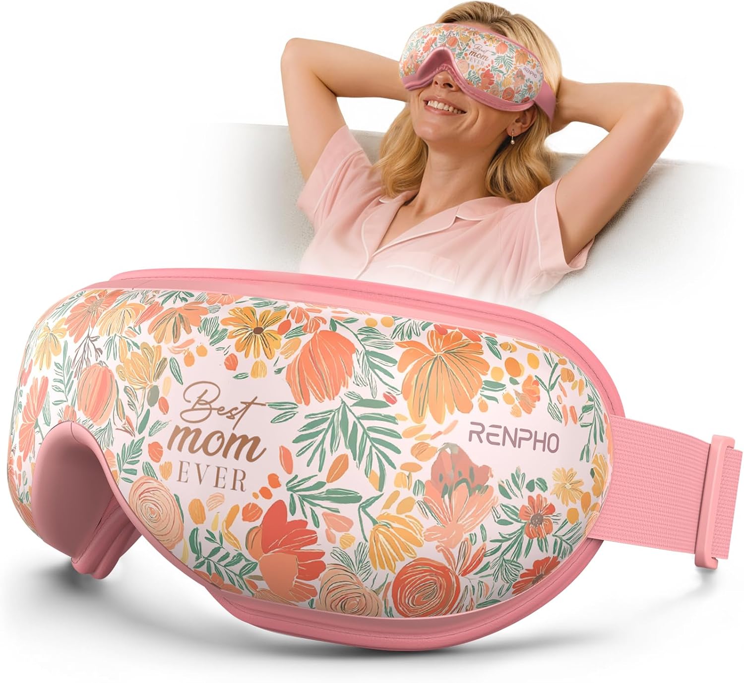 RENPHO Fathers Day Dad Gifts, Eye Massager with Heat, FSA Eligible HSA, Eye Mask for Migraine Relief, Birthday Gift for Men Women Mom Husband, Sleep Mask for Reduce Strain and Dry Eyes, Eyeris 1