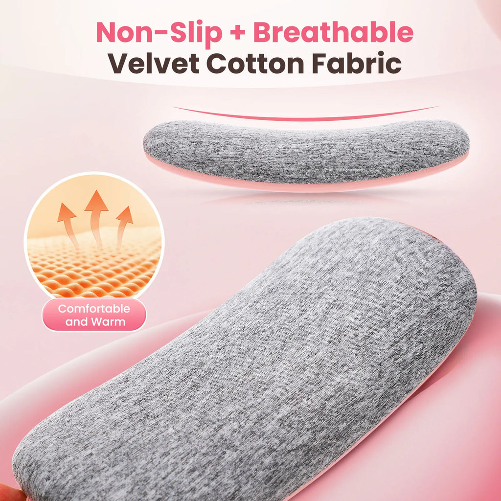 Soft breathable deer velvet fabric lining of belt, skin-friendly material for sensitive skin comfort